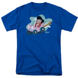 Elvis Presley Speedway Adult 18/1 T-Shirt Royal Blue