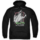 Elvis Presley Still Rockin Adult Pullover Hoodie Sweatshirt Black