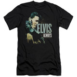 Elvis Presley Always The Original Adult 30/1 T-Shirt Black