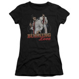 Elvis Presley Burning Love Junior Women's Sheer T-Shirt Black