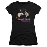 Elvis Presley Suspicious Minds Junior Women's Sheer T-Shirt Black