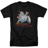 Elvis Presley Always On My Mind Adult 18/1 T-Shirt Black