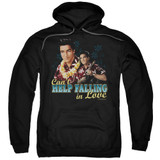 Elvis Presley Canand#39;T Help Falling Adult Pullover Hoodie Sweatshirt Black
