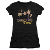 Elvis Presley Don't Be Cruel Junior Women's Sheer T-Shirt Black