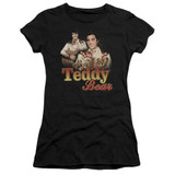 Elvis Presley Teddy Bear Junior Women's Sheer T-Shirt Black