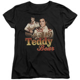 Elvis Presley Teddy Bear Women's T-Shirt Black