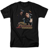 Elvis Presley Are You Lonesome Adult 18/1 T-Shirt Black