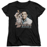 Elvis Presley That's All Right Women's T-Shirt Black