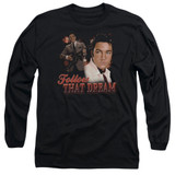 Elvis Presley Follow That Dream Adult Long Sleeve T-Shirt Black