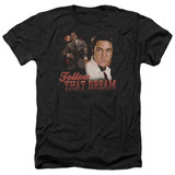 Elvis Presley Follow That Dream Adult Heather T-Shirt Black