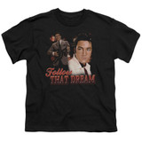 Elvis Presley Follow That Dream Youth T-Shirt Black