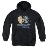 Elvis Presley Blue Suede Shoes Youth Pullover Hoodie Sweatshirt Black