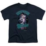 Elvis Presley Total Trouble Youth T-Shirt Navy