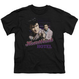 Elvis Presley Heartbreak Hotel Youth T-Shirt Black