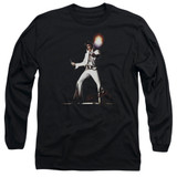 Elvis Presley Glorious Adult Long Sleeve T-Shirt Black