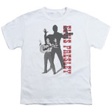 Elvis Presley Look No Hands Youth T-Shirt White