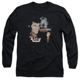 Elvis Presley Home Sweet Home Adult Long Sleeve T-Shirt Black