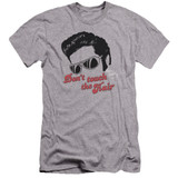 Elvis Presley Don't Touch The Hair 2 Premuim Canvas Adult Slim Fit T-Shirt Athletic Heather