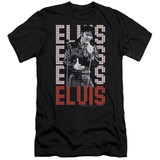 Elvis Presley 1968 Classic Adult 30/1 T-Shirt Black