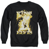Elvis Presley The King Classic Adult Crewneck Sweatshirt Black