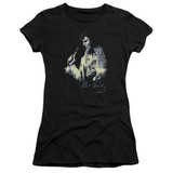 Elvis Presley Painted King Classic Junior Women's Sheer T-Shirt Black