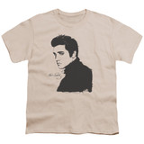 Elvis Presley Black Paint Classic Youth T-Shirt Cream