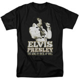 Elvis Presley Golden Classic Adult 18/1 T-Shirt Black
