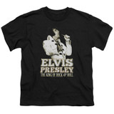 Elvis Presley Golden Classic Youth T-Shirt Black