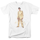 Elvis Presley Gold Lame Suit Classic Adult 18/1 T-Shirt White