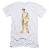 Elvis Presley Gold Lame Suit Classic Adult 30/1 T-Shirt White