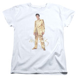 Elvis Presley Gold Lame Suit Classic Women's T-Shirt White