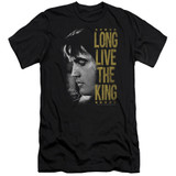 Elvis Presley Long Live The King Classic Adult 30/1 T-Shirt Black