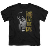 Elvis Presley Long Live The King Classic Youth T-Shirt Black