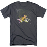 Elvis Presley Multicolored Classic Adult 18/1 T-Shirt Charcoal