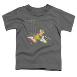 Elvis Presley Multicolored Classic Toddler T-Shirt Charcoal