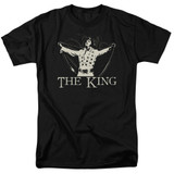 Elvis Presley Ornate King Classic Adult 18/1 T-Shirt Black