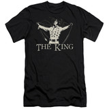 Elvis Presley Ornate King Classic Adult 30/1 T-Shirt Black