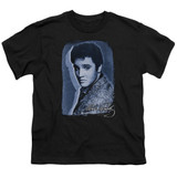 Elvis Presley Overlay Classic Youth T-Shirt Black