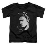 Elvis Presley Simple Face Classic Toddler T-Shirt Black