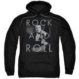 Elvis Presley Rock And Roll Classic Adult Pullover Hoodie Sweatshirt Black