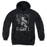 Elvis Presley Rock And Roll Classic Youth Pullover Hoodie Sweatshirt Black