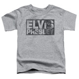 Elvis Presley Block Letters Classic Toddler T-Shirt Athletic Heather