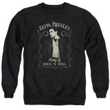 Elvis Presley Rock Legend Classic Adult Crewneck Sweatshirt Black