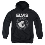 Elvis Presley Rock King Classic Youth Pullover Hoodie Sweatshirt Black