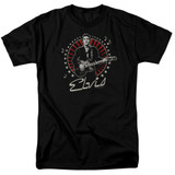 Elvis Presley Stars Classic Adult 18/1 T-Shirt Black