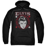 Elvis Presley Hail The King Classic Classic Adult Pullover Hoodie Sweatshirt Black