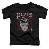 Elvis Presley Hail The King Classic Classic Toddler T-Shirt Black