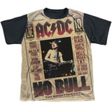 AC/DC No Bull Youth Sublimated T-Shirt White/Black