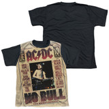 AC/DC No Bull Youth Sublimated T-Shirt White/Black
