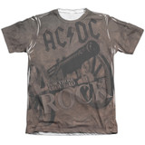 AC/DC We Salute You (Front/Back Print) Adult Sublimated T-Shirt White